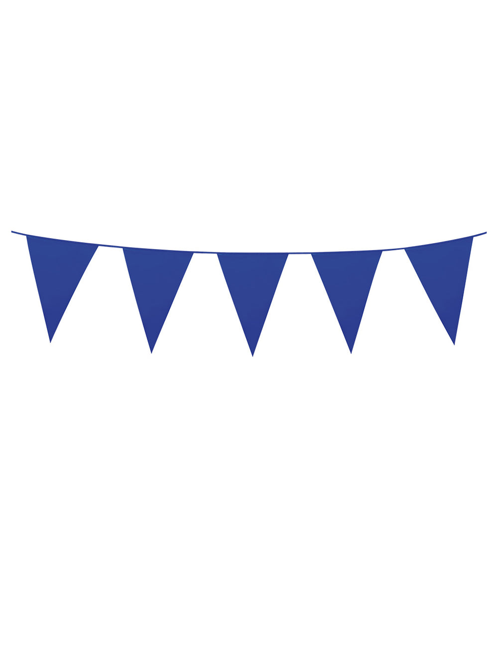 Guirlande à mini fanions pour fête bleu foncé