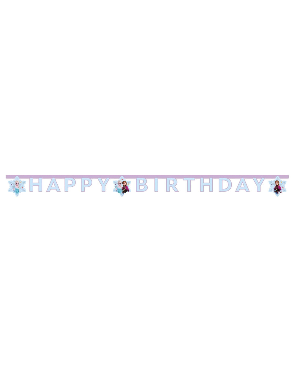 Artikulovaná girlanda Happy Birthday Ledové království Frozen Idyllic Wonder pro dítě modrá a lila