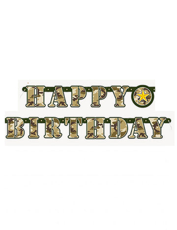 Kloubová girlanda k narozeninám pro vojáky 1,6 metru