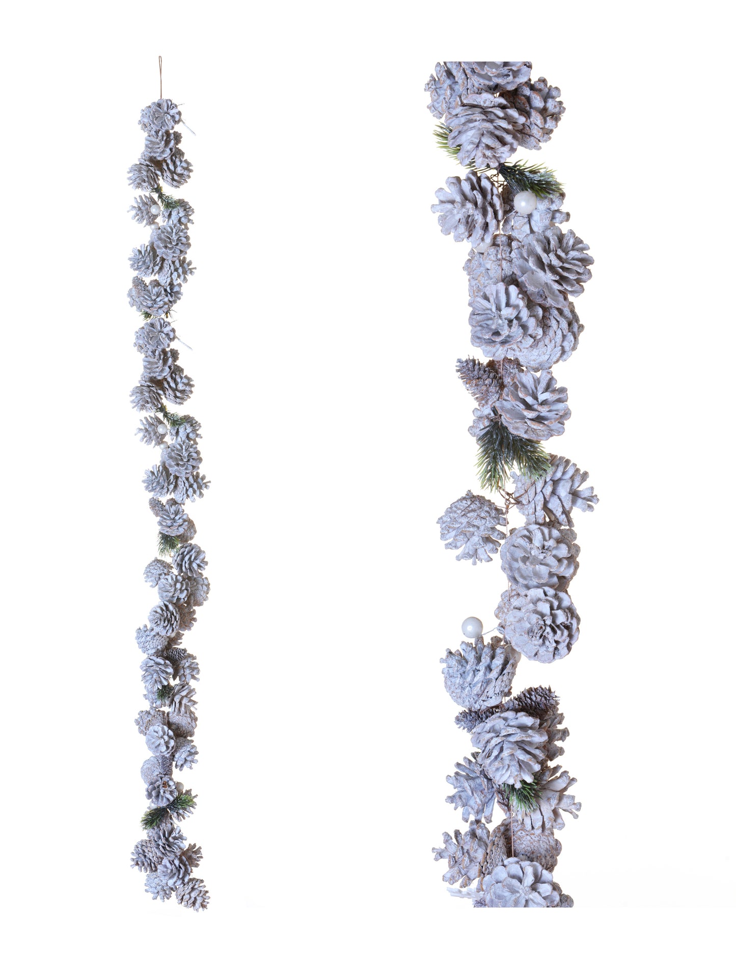 Matná šišková girlanda 120 cm polární jedle