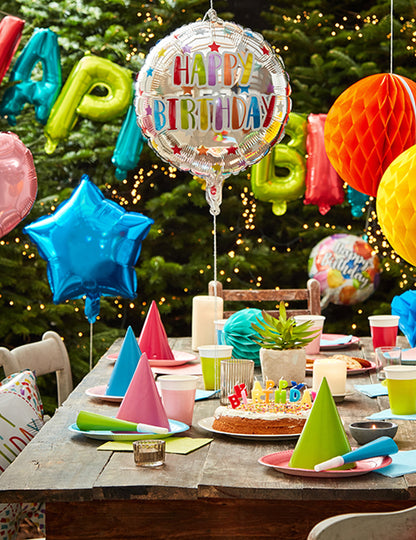 Guirland Aluminium Ballons všechno nejlepší k narozeninám vícebarev 41 cm