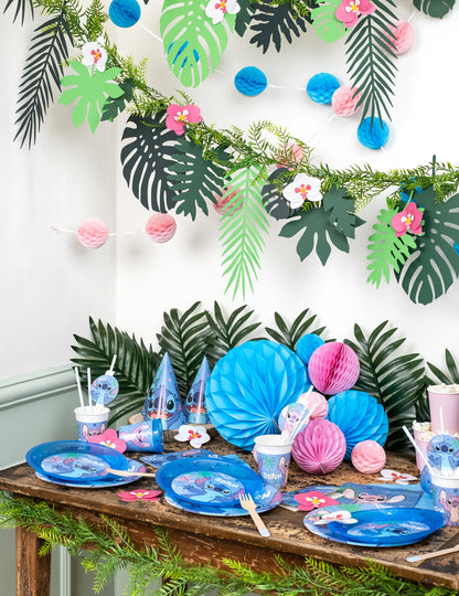 Girlanda z voštinových koulí světle růžová 2,13 m 