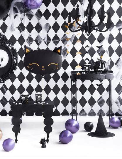 Girlanda s černým netopýrem 150 x 11 cm