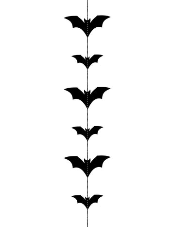 Girlanda s černým netopýrem 150 x 11 cm