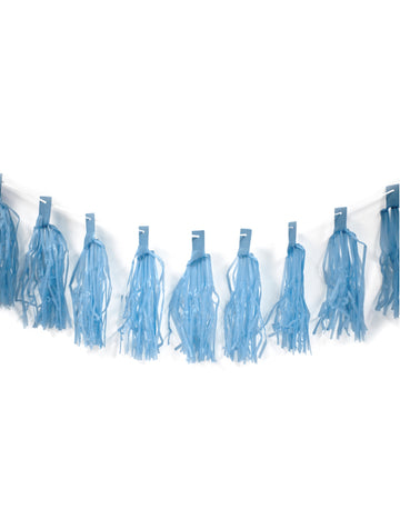 Girlanda z 20 modrých střapců 4 m