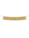Guirlande de fils à franges dorés pour fête 135 cm