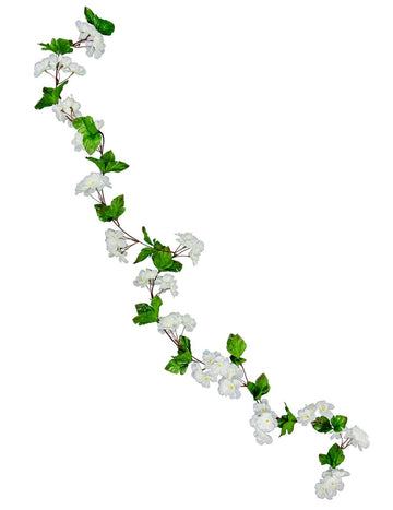 Guirlande de fleurs de cerisier blanche 220 cm mariage zen