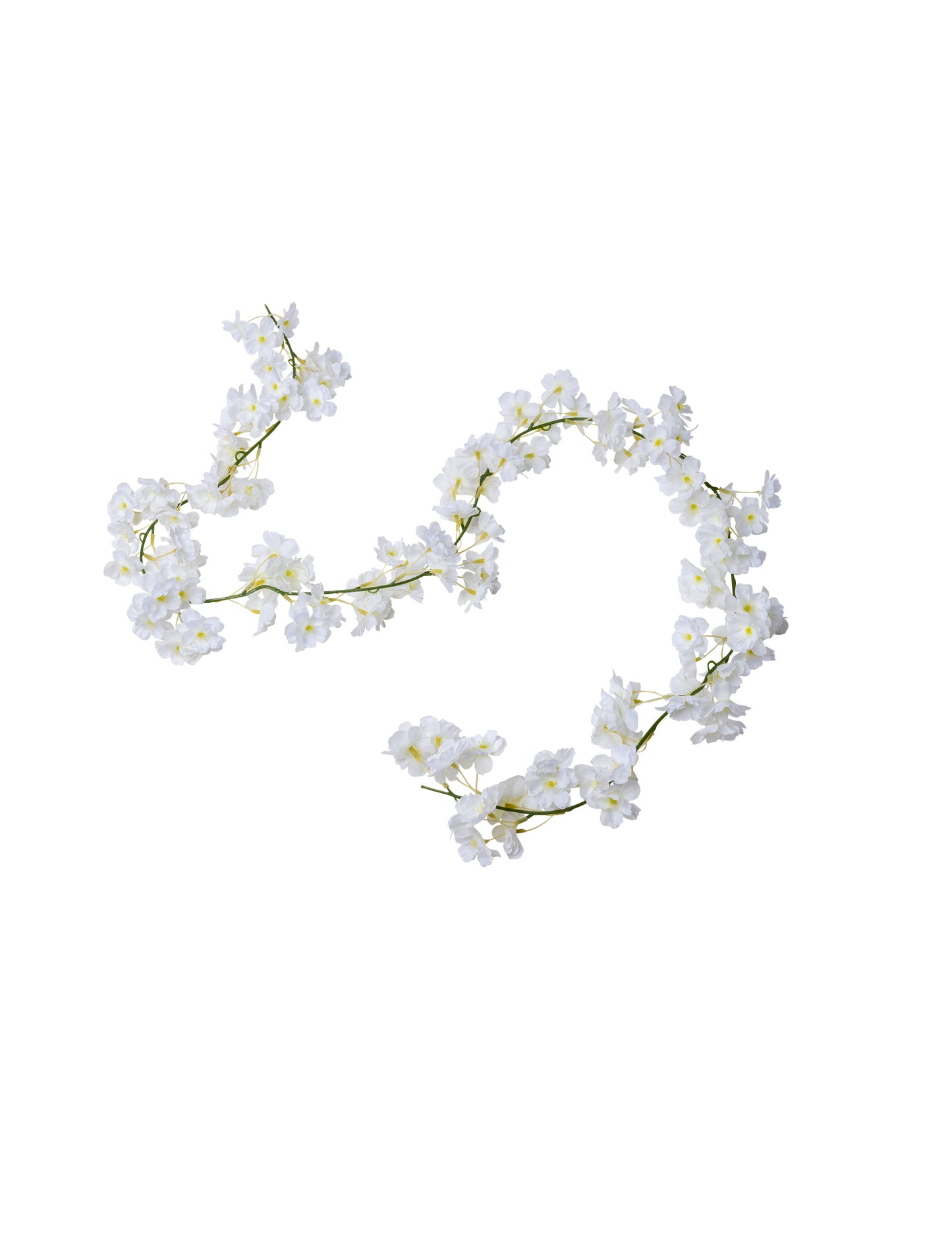 Věnec z bílých třešňových květů 1,80 m na svatbu