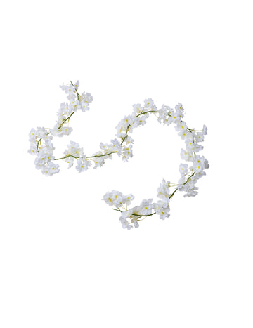 Věnec z bílých třešňových květů 1,80 m na svatbu