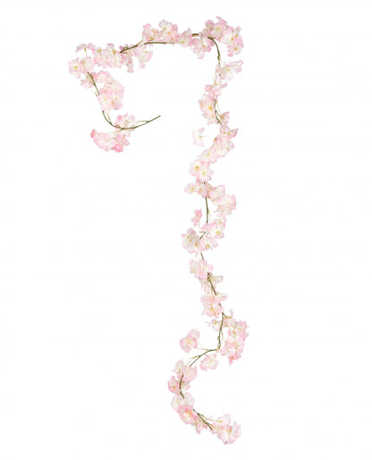 Věnec z růžových třešňových květů 1,80 m svatební dekorace