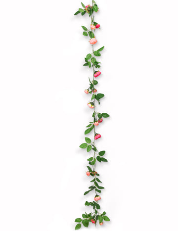 Věnec z růží a zelených listů 2,30 m na svatbu