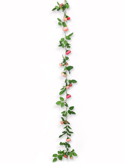 Věnec z růží a zelených listů 2,30 m na svatbu