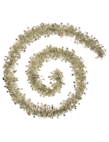 2m zlatá vánoční girlanda