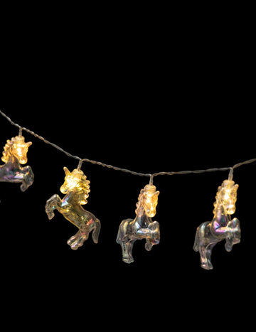 Lehká girlanda malí jednorožci 165 cm teplá bílá LED