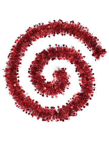 Girlanda z červené pastilky z jedle 2 m