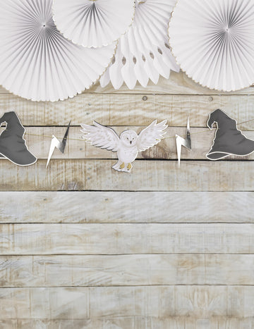 3m girlanda z kartonu s motivem kouzelnického učně