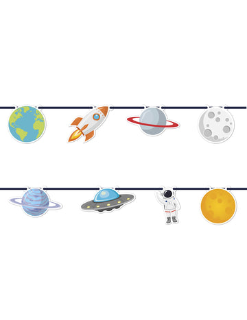 Papírový girlanda vesmír 2 m téma vesmír 