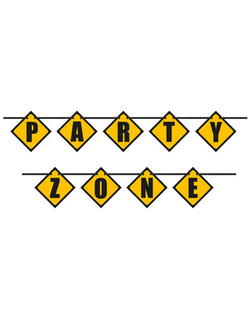 Kartonová girlanda na staveništní párty zónu 2,74 m