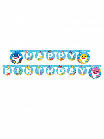 Papírová girlanda k narozeninám žraločí miminko 2 m