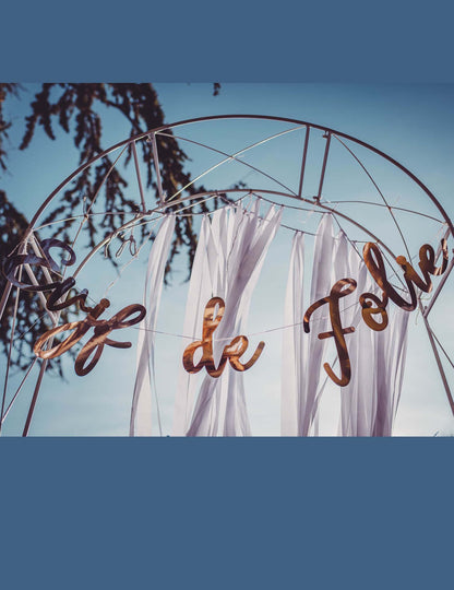 Bláznivá girlanda na párty se svobodou z růžového zlata 1,10m