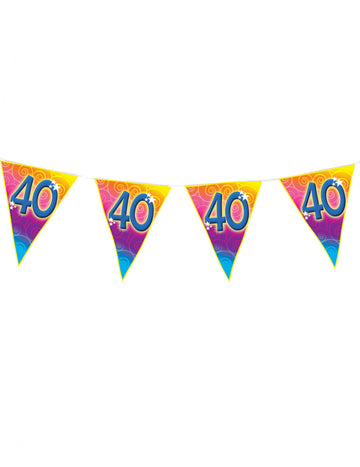 40 let stará girlanda s girlandami, 5 m