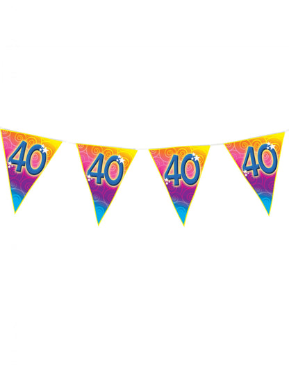 40 let stará girlanda s girlandami, 5 m