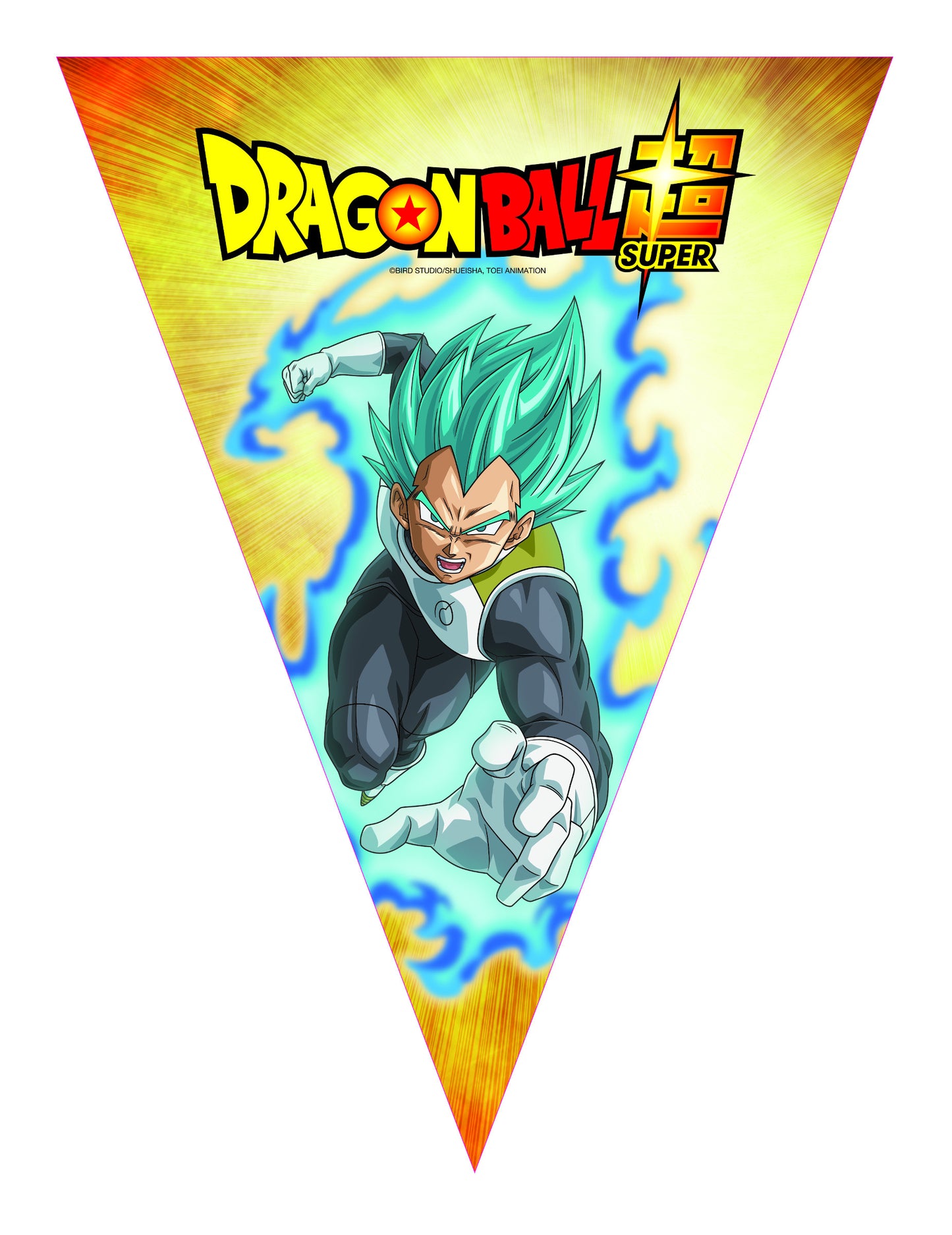 Papírová girlanda s vlaječkami Dragon Ball Super™ 360 cm 
