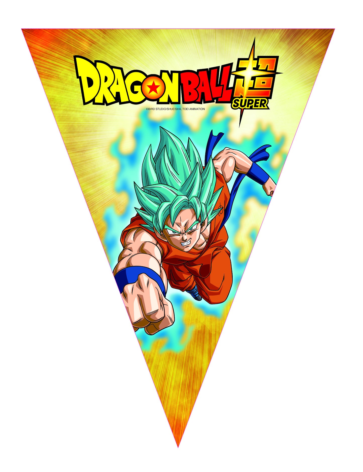 Papírová girlanda s vlaječkami Dragon Ball Super™ 360 cm 