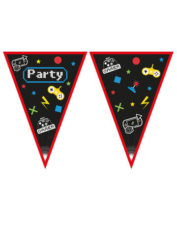 Herní párty papírová girlanda 2,3 m