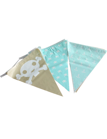 Plastová pirátská vlaječka girlanda 270 cm