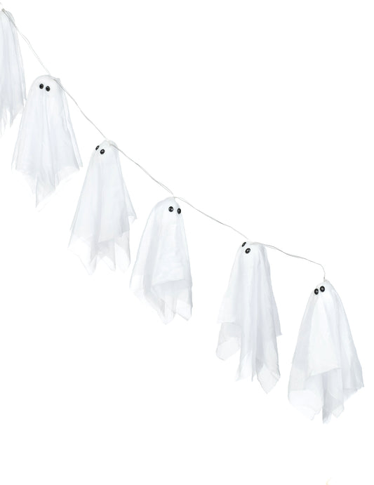 Halloweenská girlanda se 150 světelnými duchy cm