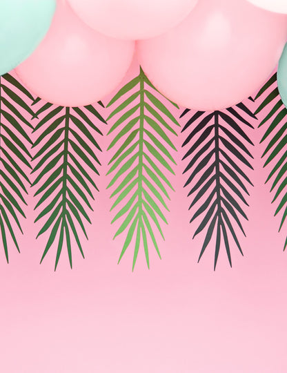 Exotická aloha listová girlanda 1,25 m, 9 palmových listů