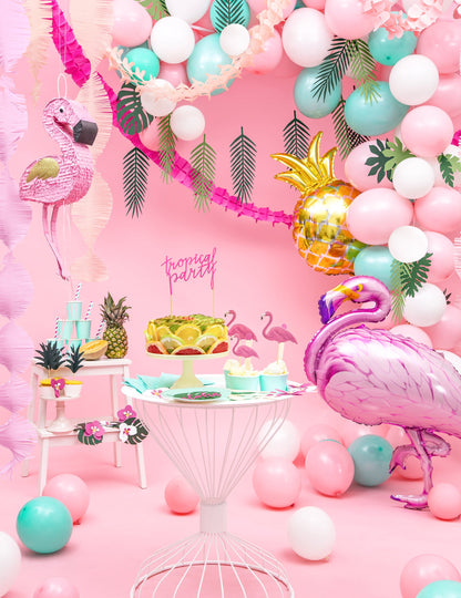 Exotická aloha listová girlanda 1,25 m, 9 palmových listů