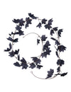 Guirlande de feuilles pour décoration d'Halloween noire