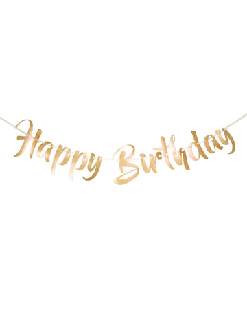 Zlatá girlanda k narozeninám 1m
