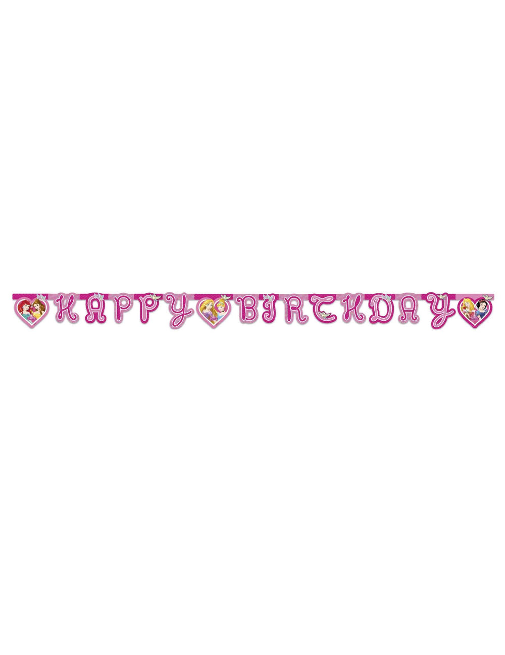 Přehled girlandy Happy Birthday princezny Disney