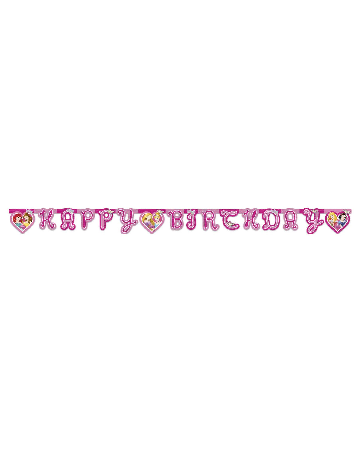 Přehled girlandy Happy Birthday princezny Disney