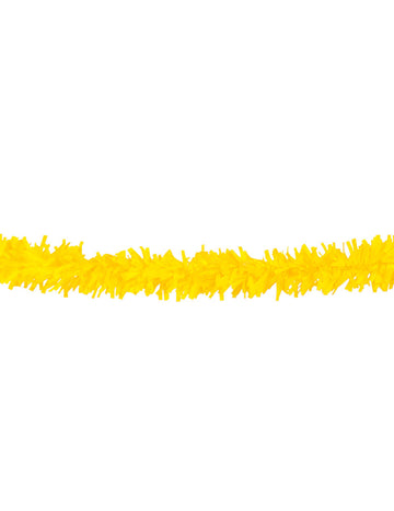 Guirlande PVC pour fête jaune de 10 mètres
