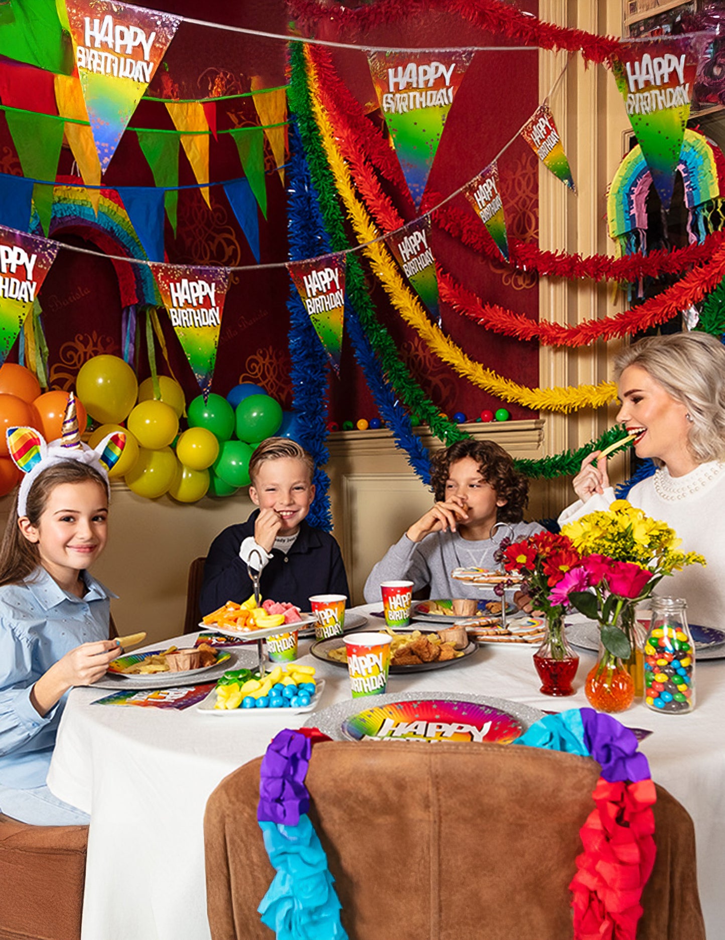 Žlutý PVC girlanda 10 metrů 