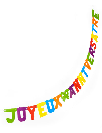 Všechno nejlepší k narozeninám Girland Colored Cutting