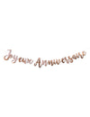 Guirlande Joyeux Anniversaire pour fête rose gold