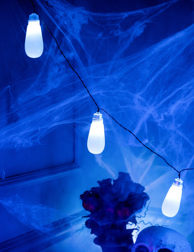 Strašidelné 240 světelných a zvukových řetězových světel cm Halloween