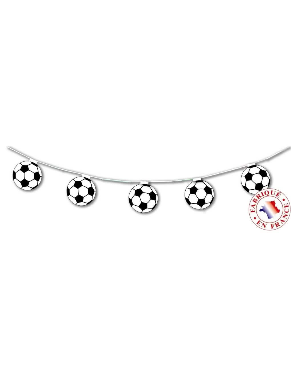 Papírová girlanda Fotbal na černobílou párty 5 metrů
