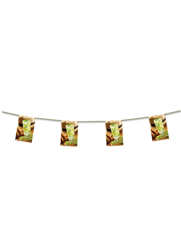 Girlanda z nehořlavého papíru Cocktail Cuba 4 m