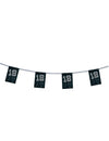 Guirlande papier VIP 18 ans pour anniversaire noir et blanc