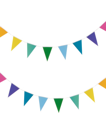 2 m vícebarevná malá girlanda s vlajkami
