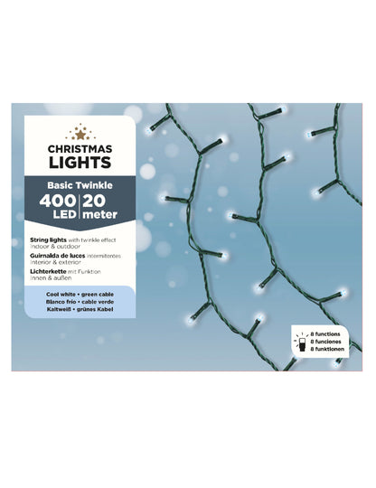 Girlanda s bílým světlem 400 LED 20 m