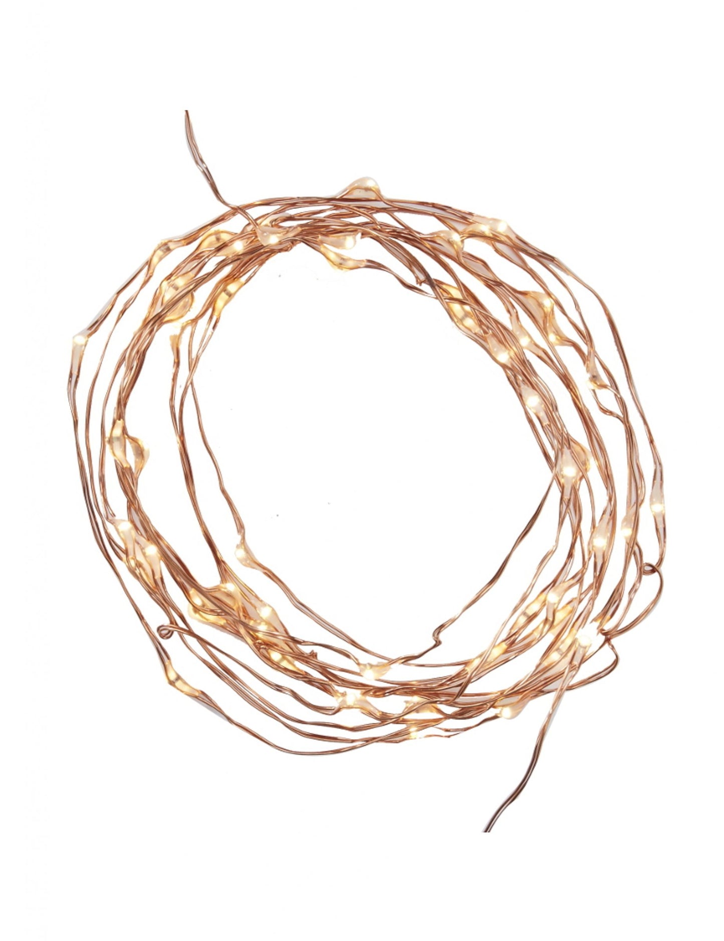 Girlanda z růžového zlata 190 světel cm