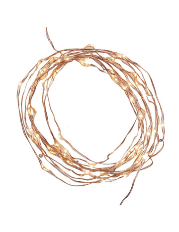 Guirlande lumineuse rose gold pour fête à 60 led