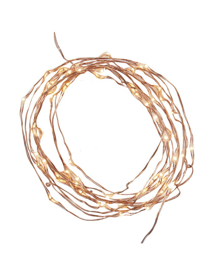 Girlanda z růžového zlata 190 světel cm